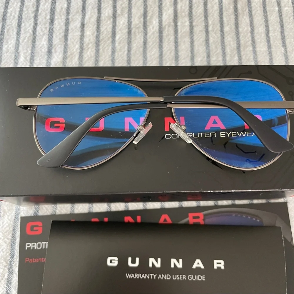 Gunner Maverick Aviator Blue Light Glasses - Picture 5 of 9